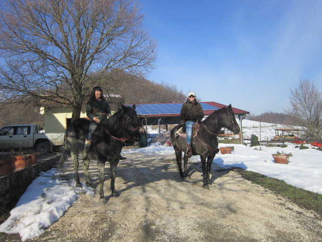 Sacha e Jessica in partenza