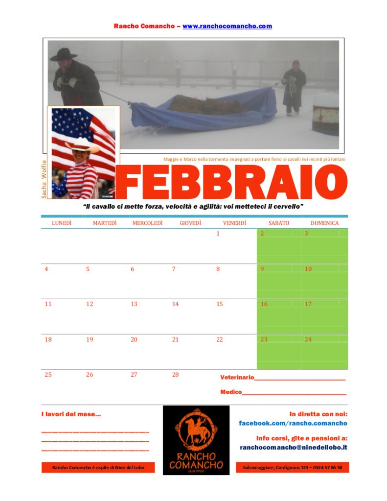 Febbraio, "f" come freddo, accidenti!