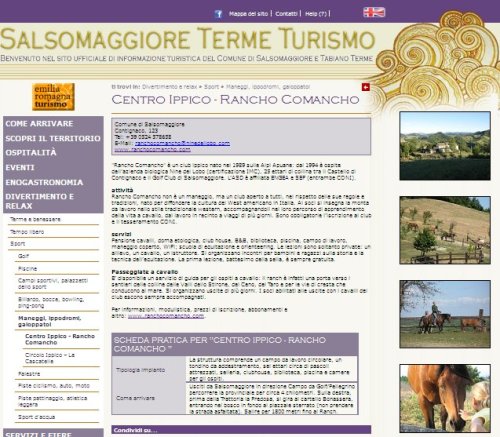 La nuova scheda su di noi nel sito Turistico di Salsomaggiore