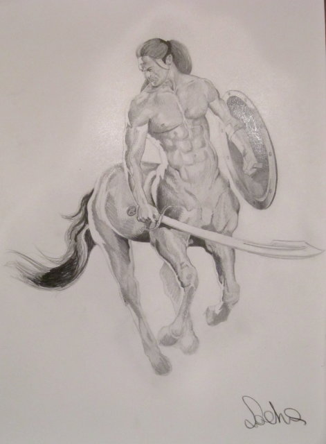 Uno dei disegni fatti da Sacha su commissione